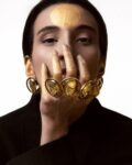 ბეჭედი "FACE IN A BLACK CIRCLE"