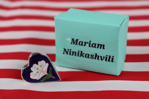 ბეჭედი გული - ლურჯი Mariam Ninikashvili jewerly