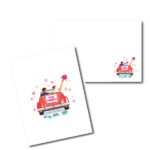მისალოცი ბარათი კონვერტით, Just Married (with car) - "კამალა"