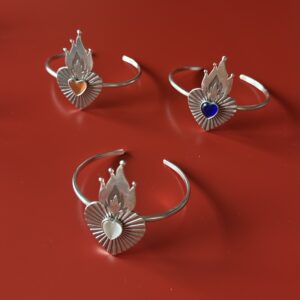 სამაჯური, ცეცხლოვანი გული - "TM enamel Art"