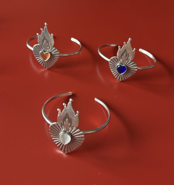 სამაჯური, ცეცხლოვანი გული - "TM enamel Art"