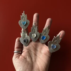 ბეჭედი, ცეცხლოვანი გული - "TM enamel Art"