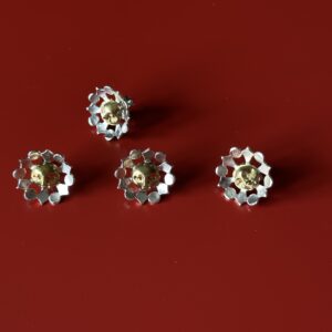 საყურე, გვირილები - "TM enamel Art"