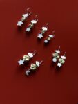საყურე, მთვარე ვარსკვლავებით - "TM enamel Art"