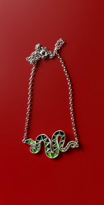 გველი, ყელსაბამი - "TM enamel Art"