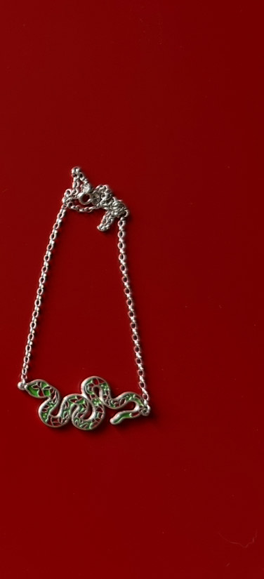 გველი, ყელსაბამი - "TM enamel Art"