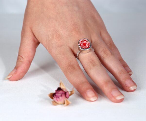 პატარა მურანოს ბეჭედი - "TM enamel Art"