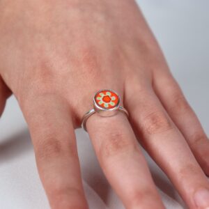 პატარა მურანოს ბეჭედი - "TM enamel Art"