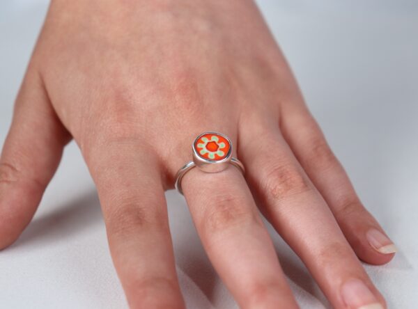 პატარა მურანოს ბეჭედი - "TM enamel Art"
