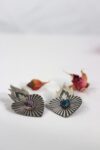 საყურე, ცეცხლოვანი გული - "TM enamel Art"