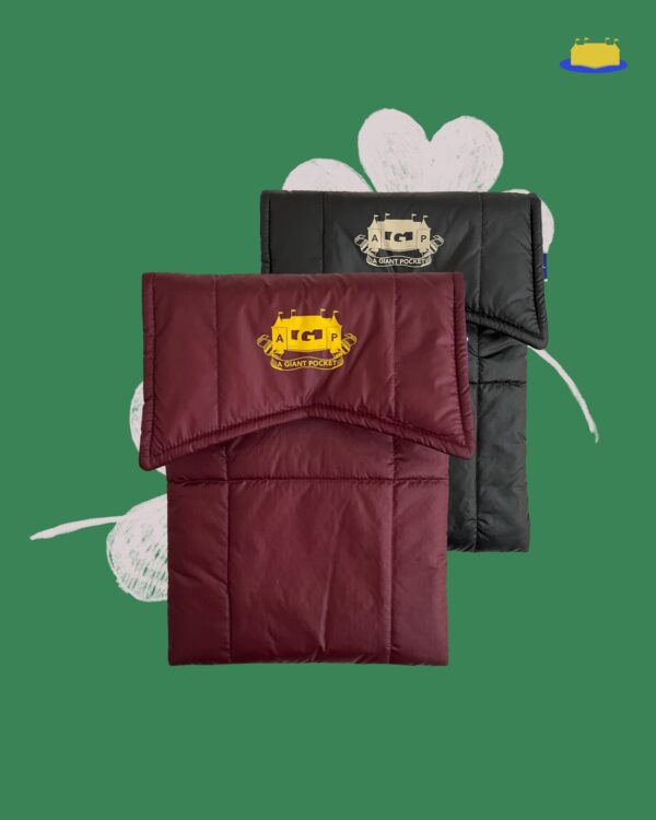 ლეპტოპის ჩასადები, ბურგუნდისფერი - "A giant pocket"