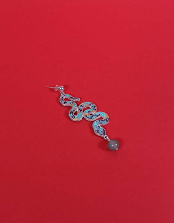 გველი, საყურე - "TM enamel Art"