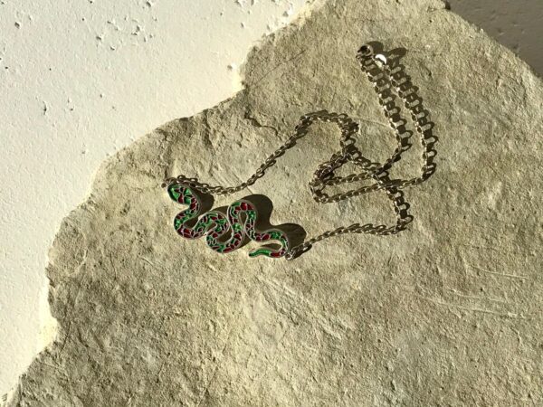 გველი, ყელსაბამი - "TM enamel Art"