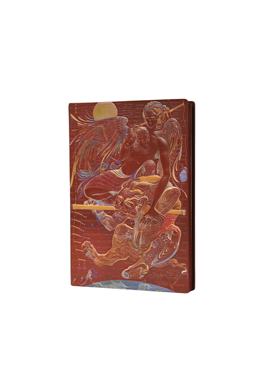 ფეტვიაშვილის 3D ბლოკნოტი, წითელი - "ბიბლუსი"