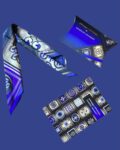 ყელსახვევისა და წიგნაკის ნაკრები - "Georgian Ornament"