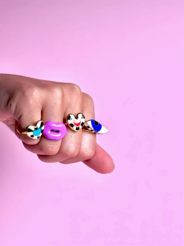 ბეჭედი POP Kiss, იასამნისფერი - "Lessismore"