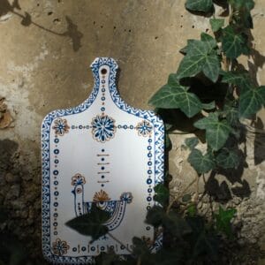 ხის დეკორატიული თეთრი დაფა - "დაბდი"