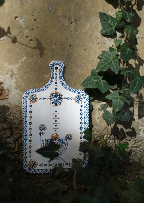 ხის დეკორატიული თეთრი დაფა - "დაბდი"