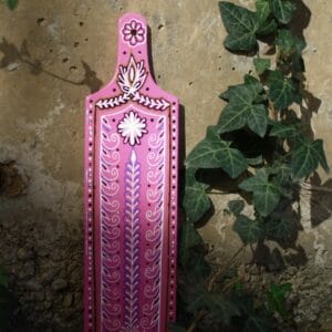 ხის დეკორატიული ვარდისფერი დაფა - "დაბდი"