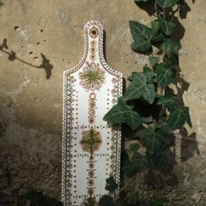 ხის დეკორატიული თეთრი დაფა - "დაბდი"