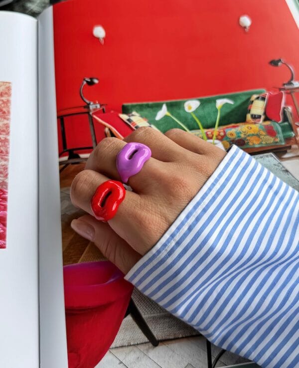 ბეჭედი POP Kiss, იასამნისფერი - "Lessismore"