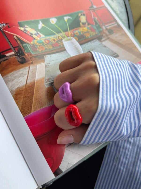 ბეჭედი POP Kiss, იასამნისფერი - "Lessismore"