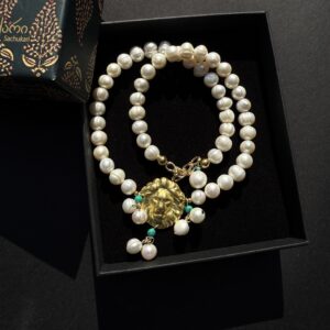 მარგალიტის ყელსაბამი ლომის გამოსახულებით - "საჩუქარი"