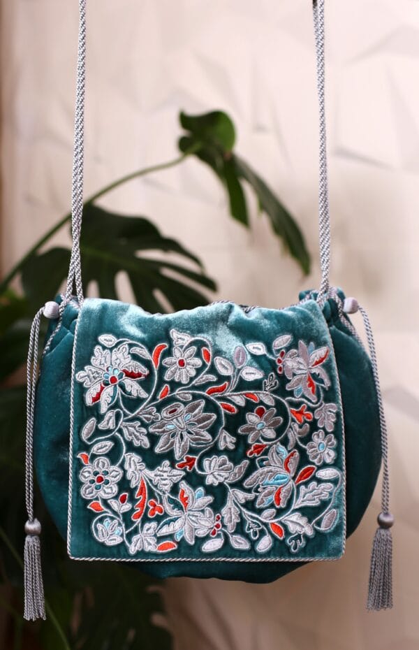 ჩანთა, ცისფერი - "სამოსელი პირველი • Samoseli Pirveli"