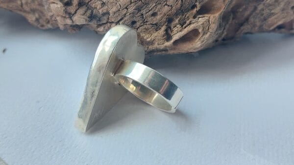 ბეჭედი გული, ცისფერი - "Mariam Ninikashvili jewerly"