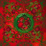 შარფი ბროწეულებით - "Seven • სევენი"