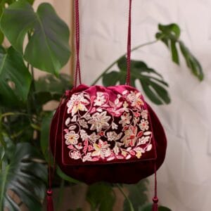 ჩანთა, შინდისფერი - "სამოსელი პირველი • Samoseli Pirveli"