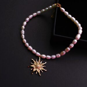 მდინარის მარგალიტის ყელსაბამი - "W • Double You"