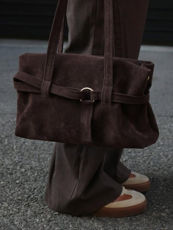 ჩანთა, "city bag", ყავისფერი - "Ketevanne's • ქეთევანეს"