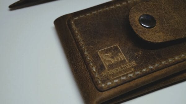 ტყავის საფულე, ყავისფერი - "SOI • სოი"