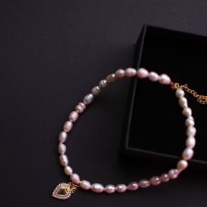 მდინარის მარგალიტის ყელსაბამი - "W • Double You"