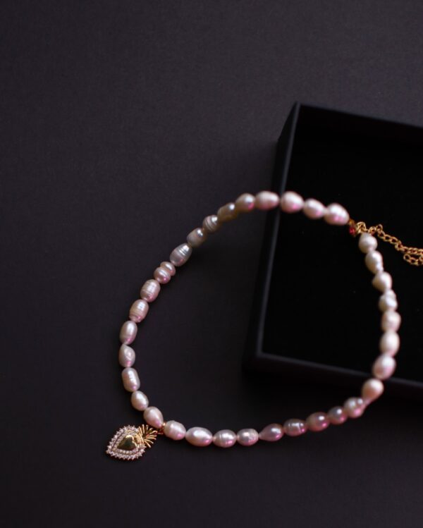 მდინარის მარგალიტის ყელსაბამი - "W • Double You"