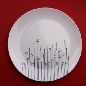 თეფში ანბანის თემატიკით, პატარა - "ნეგო • NEGO"