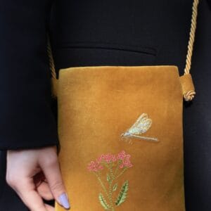 ტელეფონის ჩასადები, ყვითელი - "ketevan karchava • ქეთევან ქარჩავა"