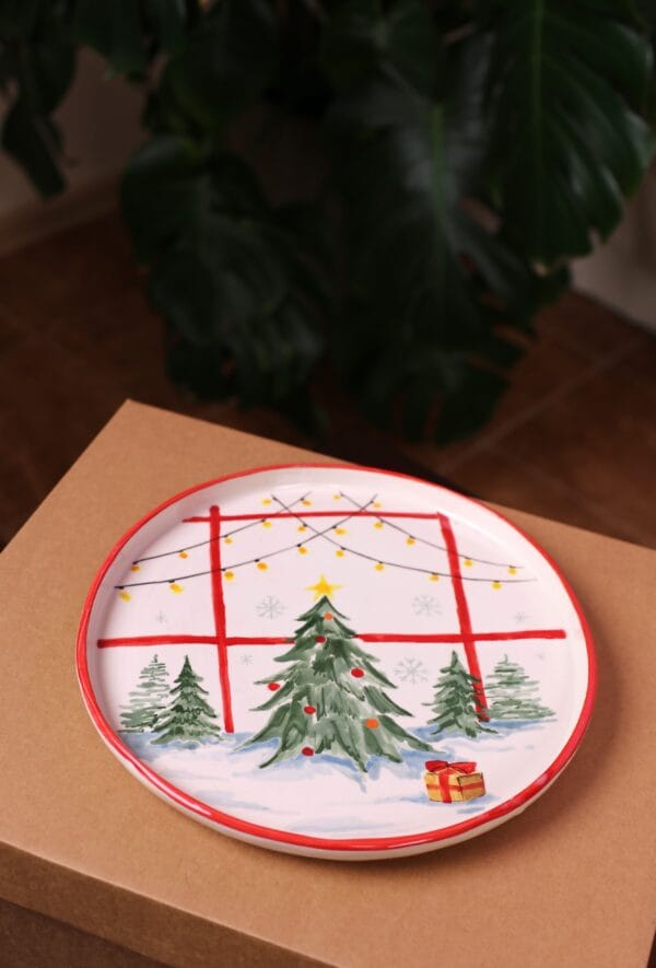 საახალწლო თეფში - "პაკოს კერამიკა • Paco's Ceramic"