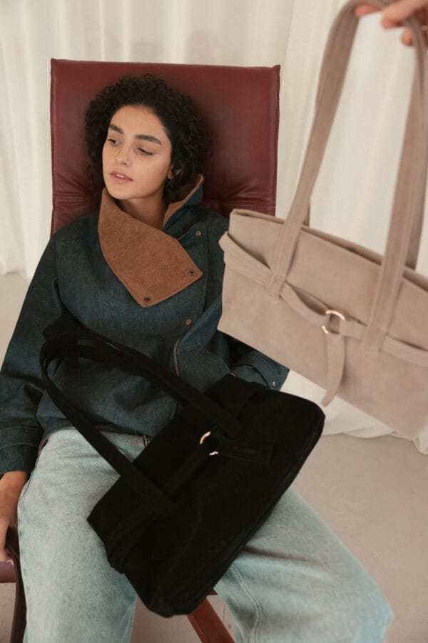 ჩანთა, "city bag", შავი - "Ketevanne's • ქეთევანეს"