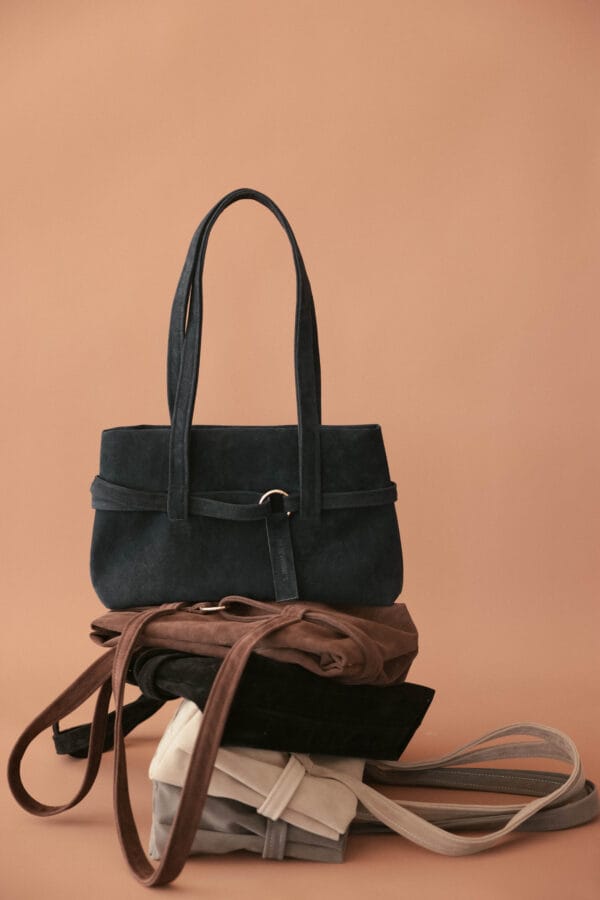 ჩანთა, "city bag", ლურჯი - "Ketevanne's • ქეთევანეს"