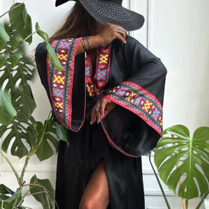 კიმონო ხევსურული პერანგის ორნამენტით - "13 ვარ • I'm 13"