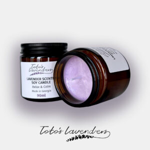 ლავანდის სანთელი - "ტოტოს ლავანდები • Toto's Lavenders"