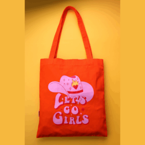 ნაჭრის ჩანთა "Let's go girls" - "ბიბლუსი"