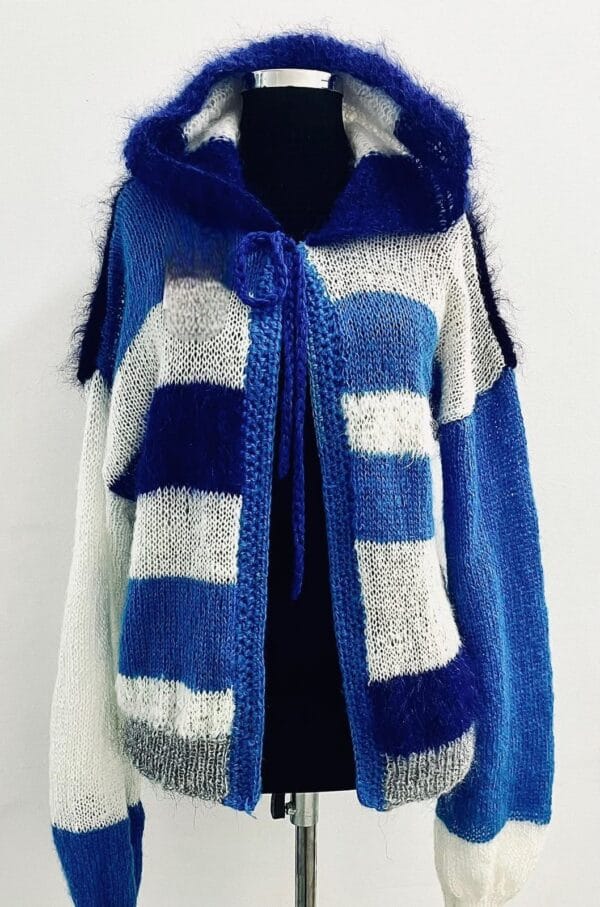 ჟაკეტი, ლურჯი - "DEBI STUDIO • დები სტუდიო"