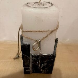 დეკორატიული ქვა-სანთელი - "DEBI STUDIO • დები სტუდიო"