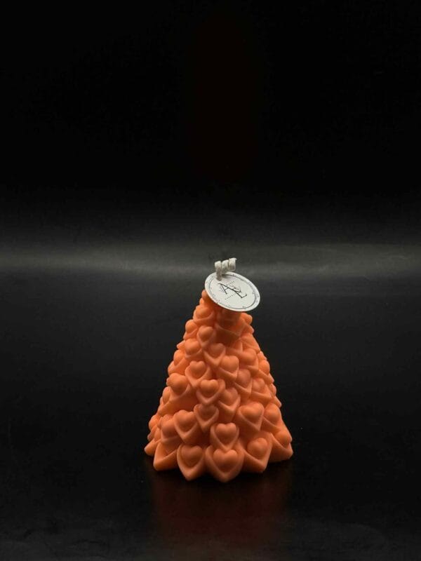 სანთელი, გულებიანი ნაძვი (სტაფილოსფერი) - "ანანკე• Ananke"