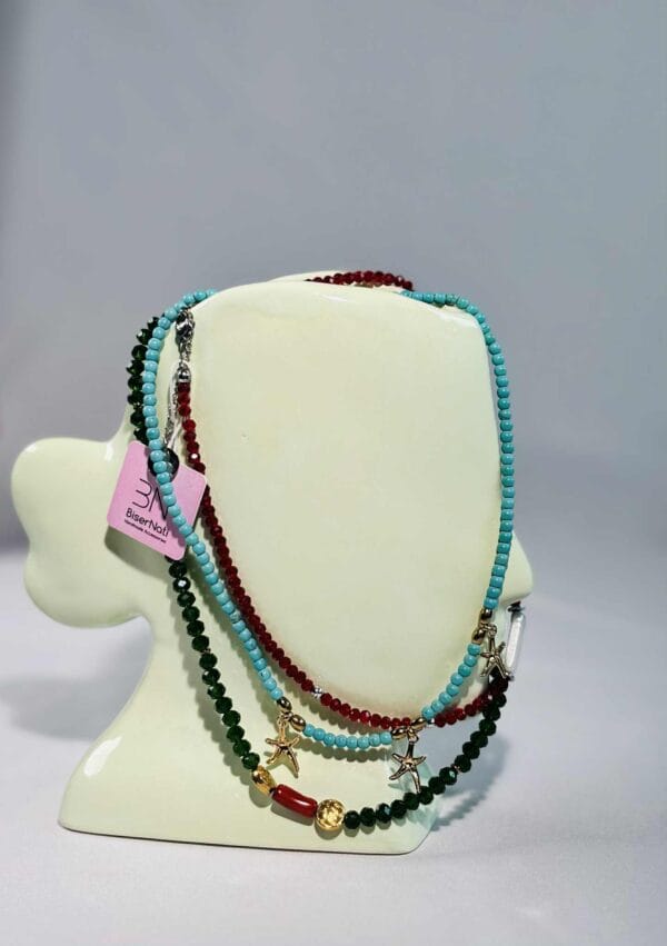 ყელსაბამი ავსტრიული კრისტალებით - "BiserNati • ბისერნათი"