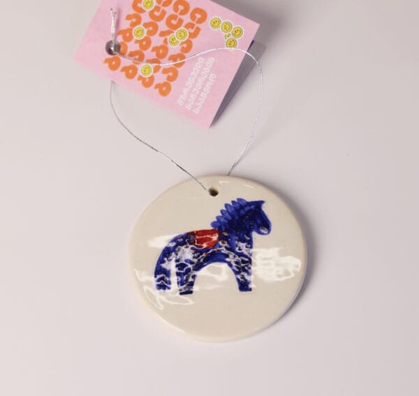 ნაძვის ხის სათამაშო, ლურჯი ცხენი - "ბაბალე • Babale"