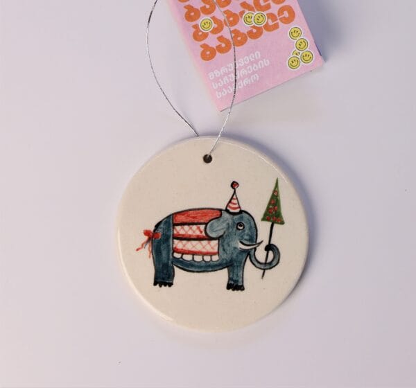 ნაძვის ხის სათამაშო, სპილო - "ბაბალე • Babale"